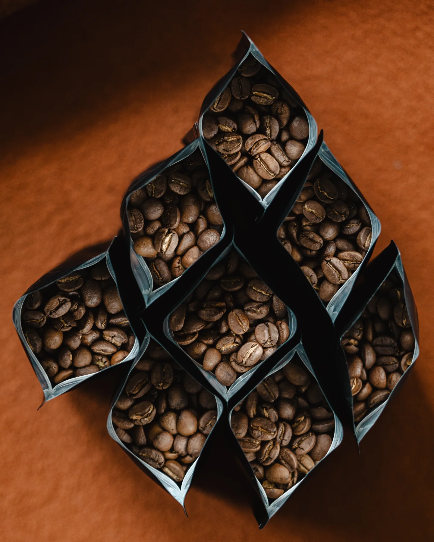 POCR coffee bean packages